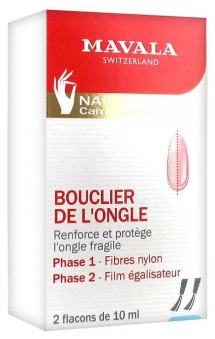 Mavala Bouclier de L'Ongle Renforce et Protège L'Ongle Fragile 2 x 10 ml - Pharmacie Agnès Praden à Alès