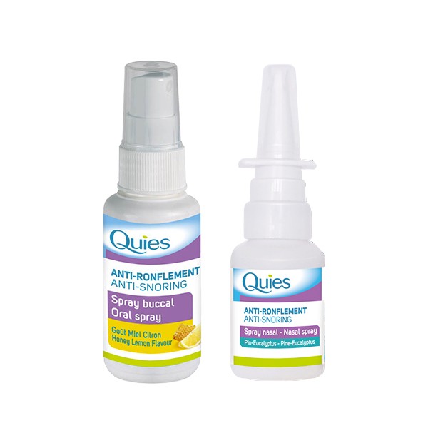 Quies anti-ronflement bi-pack spray buccal et nasal - Pharmacie Agnès Praden à Alès