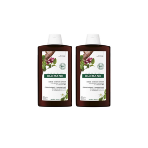 Klorane Shampoing Quinine & Edelweiss BIO - 2x400ml - Pharmacie Agnès Praden à Alès