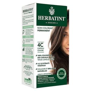 Herbatint Soin Colorant 4C Châtain Cendré 150 ml - Pharmacie Agnès Praden à Alès