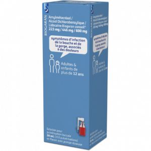 Biogaran Amylmetacresol / Alcool Dichlorobenzylique / Lidocaine Spray Buccal 20ml - Pharmacie Agnès Praden à Alès