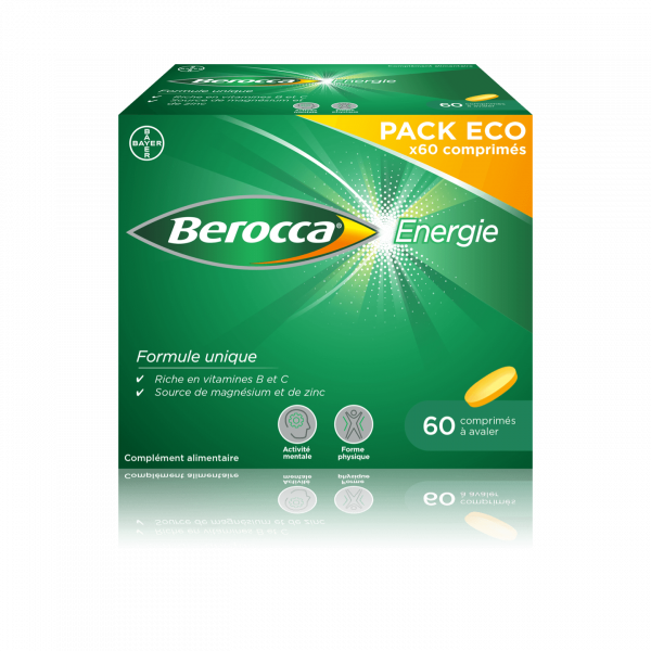 Berocca énergie 60 comprimés pelliculés - Pharmacie Agnès Praden à Alès