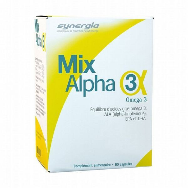 Synergia Mix Alpha3 60 Capsules - Pharmacie Agnès Praden à Alès