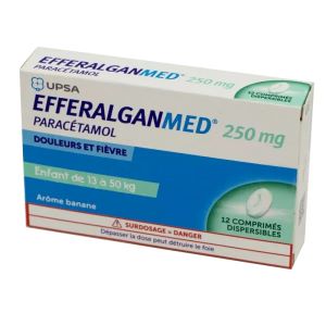 Upsa Efferalganmed 250 mg - 12 Comprimés Orodispersibles - Pharmacie Agnès Praden à Alès