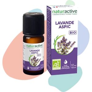 Naturactive Huile Essentielle Bio Lavande Aspic 10 ml - Pharmacie Agnès Praden à Alès