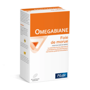 Pileje Omegabiane Foie de Morue 80 Capsules marines - Pharmacie Agnès Praden à Alès