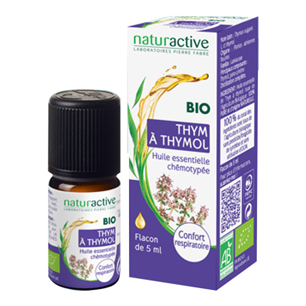 Naturactive Huile Essentielle Thym à Thymol Bio 5 ml - Pharmacie Agnès Praden à Alès