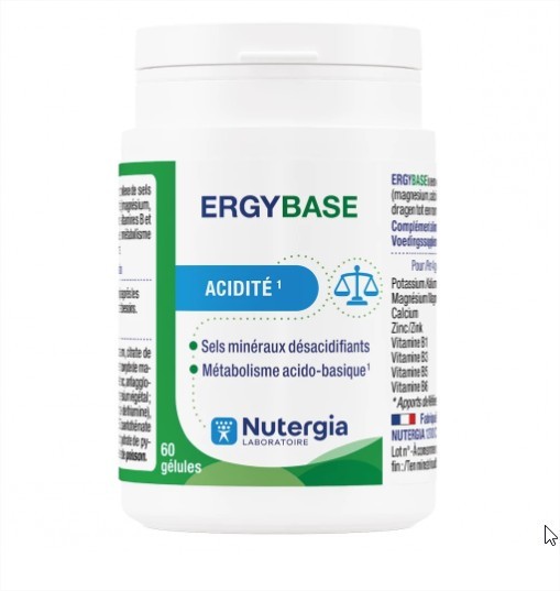 Nutergia Ergybase 60 gélules - Pharmacie Agnès Praden à Alès