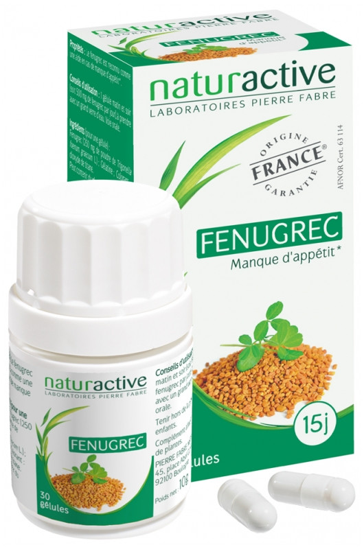 Naturactive Fenugrec 30 Gélules - Pharmacie Agnès Praden à Alès