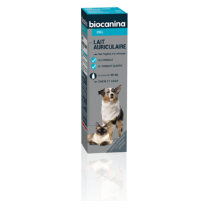 Biocanina lait auriculaire hygiène des oreilles chiens et chats 90 ml - Pharmacie Agnès Praden à Alès