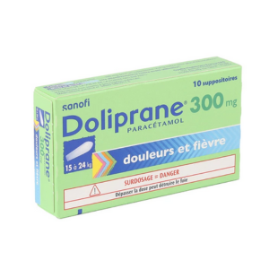 Sanofi Doliprane 300 mg 10 Suppositoires - Pharmacie Agnès Praden à Alès