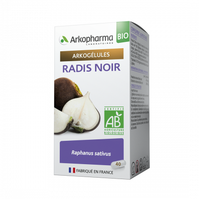 Arkopharma Arkogélules Radis Noir Bio 40 Gélules - Pharmacie Agnès Praden à Alès