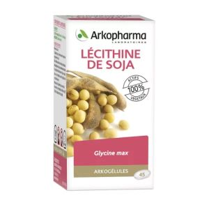 Arkopharma Arkogélules Lécithine de Soja 45 Capsules  - Pharmacie Agnès Praden à Alès