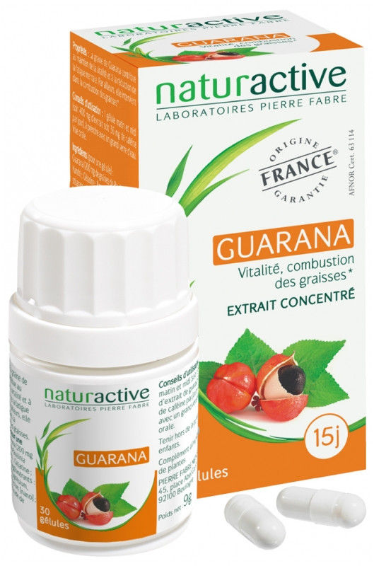 Naturactive Guarana 30 Gélules - Pharmacie Agnès Praden à Alès
