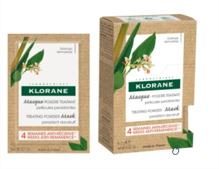 Klorane Masque Poudre Traitant au Galanga, 8 Sachets de 3g - Pharmacie Agnès Praden à Alès
