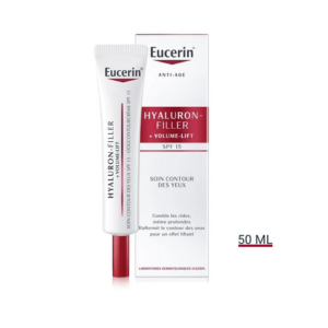  Eucerin Hyaluron-Filler + Volume-Lift Soin Contour des Yeux SPF15 50ml - Pharmacie Agnès Praden à Alès
