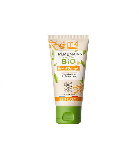 MKL Crème mains Bio Fleur d'oranger 50ml - Pharmacie Agnès Praden à Alès