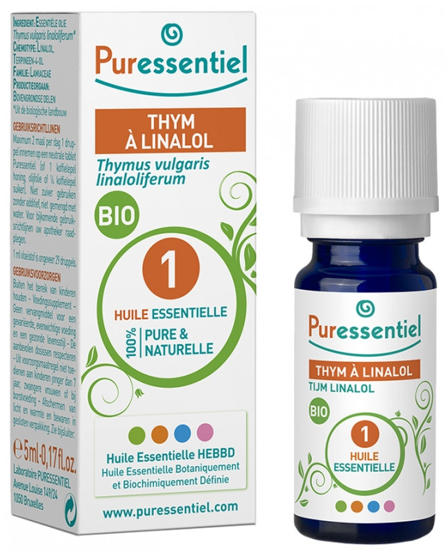 Puressentiel Huile Essentielle Thym à Linalol Bio 5 ml - Pharmacie Agnès Praden à Alès