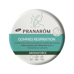 Pranarom Aromaforce Gommes Respiration Bio Menthe Pin 45g - Pharmacie Agnès Praden à Alès