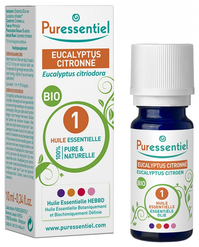 Puressentiel Huile Essentielle Eucalyptus Citronné Bio 10 ml - Pharmacie Agnès Praden à Alès
