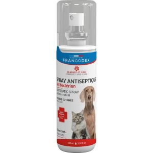 Francodex Spray Antiseptique pour Chien et Chat 100ml  - Pharmacie Agnès Praden à Alès