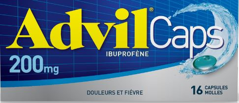 Advilcaps 200mg 16 capsules - Pharmacie Agnès Praden à Alès