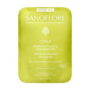 Sanoflore Citrus 24h Recharge Déodorant 50ml  - Pharmacie Agnès Praden à Alès