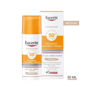 Eucerin Sun Protection Oil Control Gel-Crème Teinté Médium SPF50+ 50 ml - Pharmacie Agnès Praden à Alès
