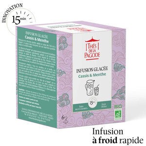 Thés de la Pagode Infusion Glacée Cassis & Menthe 15 Sachets - Pharmacie Agnès Praden à Alès