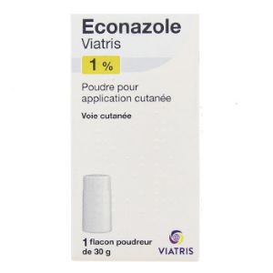 Mylan Econazole 1% Poudre Flacon 30g  - Pharmacie Agnès Praden à Alès