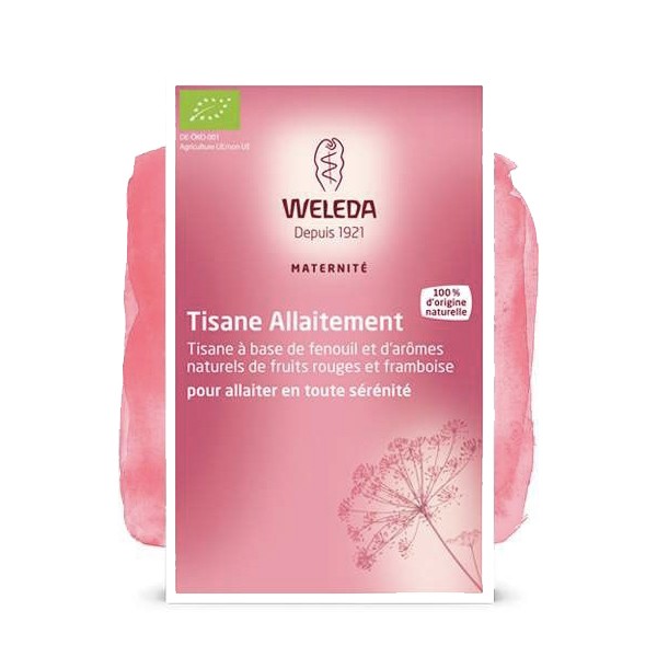 Weleda tisane allaitement fruits rouges 20 sachets - Pharmacie Agnès Praden à Alès