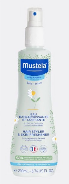 Mustela Eau Rafraichissante et Coiffante Bébé à l'Eau de Camomille Bio 200 ml - Pharmacie Agnès Praden à Alès