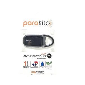 Parakito Clip Anti-Moustiques Rechargeable  Noir - Pharmacie Agnès Praden à Alès