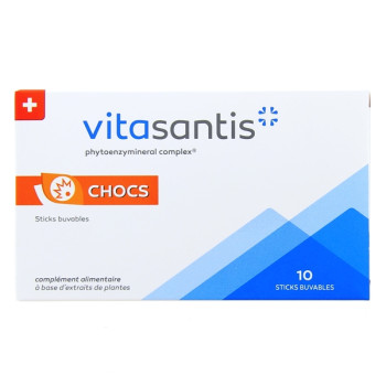 Vitasantis Chocs x10 Sticks Buvables - Pharmacie Agnès Praden à Alès