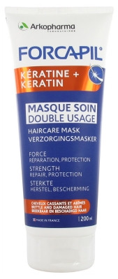 Arkopharma Forcapil Kératine + Masque Soin Double Usage 200 ml - Pharmacie Agnès Praden à Alès