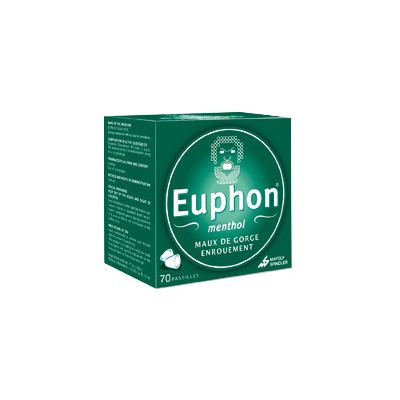 Euphon Pastilles menthol 70 pastilles - Pharmacie Agnès Praden à Alès