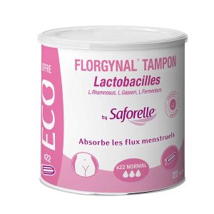 Iprad Saforelle Florgynal Tampons Lactobacilles Compact Normal Sans Applicateur Eco x22 - Pharmacie Agnès Praden à Alès