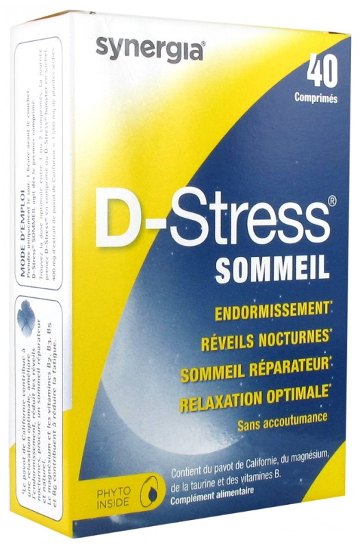 D-Stress Sommeil 40 Comprimés - Pharmacie Agnès Praden à Alès
