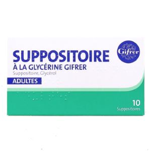 Gifrer Suppositoires à La Glycérine Adultes 10 Suppositoires - Pharmacie Agnès Praden à Alès