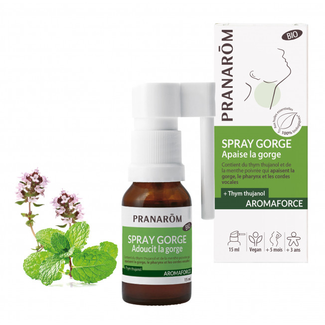 Pranarom Spray Gorge Apaisant 15ml - Pharmacie Agnès Praden à Alès