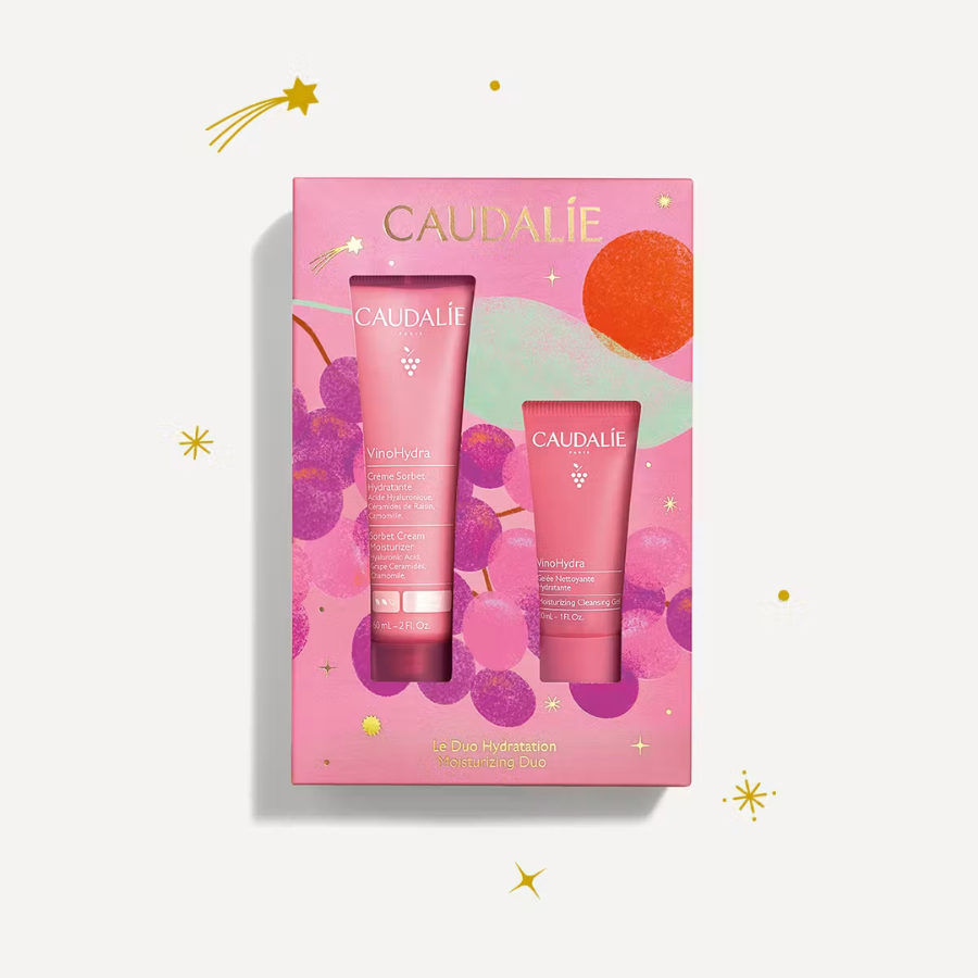 Caudalie Vinohydra Coffret Le Duo Hydratation Crème Sorbet Hydratante 60ml + Gelée Nettoyante Hydratante 30ml Offerte