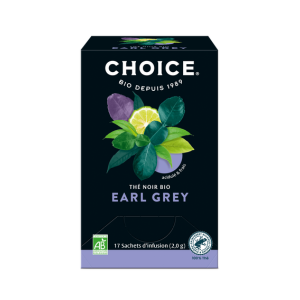 Choice Thé Noir Bio Earl Grey 17 sachets - Pharmacie Agnès Praden à Alès