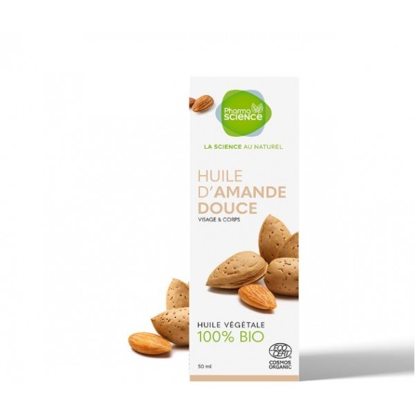 Pharmascience huile d'amande douce bio 50ml - Pharmacie Agnès Praden à Alès