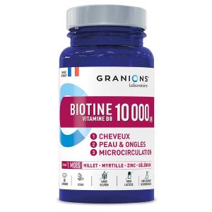 Laboratoire Des Granions Biotine 10 000 μg 60 Comprimés - Pharmacie Agnès Praden à Alès