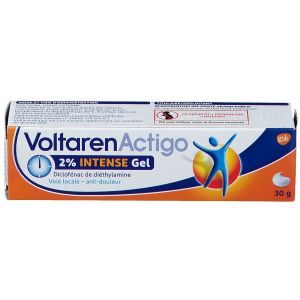 Gsk Voltaren Actigo Intense 2% Gel 30g - Pharmacie Agnès Praden à Alès