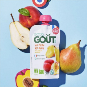 Good Gout Gourde Poire Pêche 120 g  - Pharmacie Agnès Praden à Alès