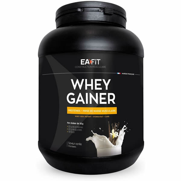 Eafit Whey Gainer 750 g - Saveur : Vanille - Pharmacie Agnès Praden à Alès
