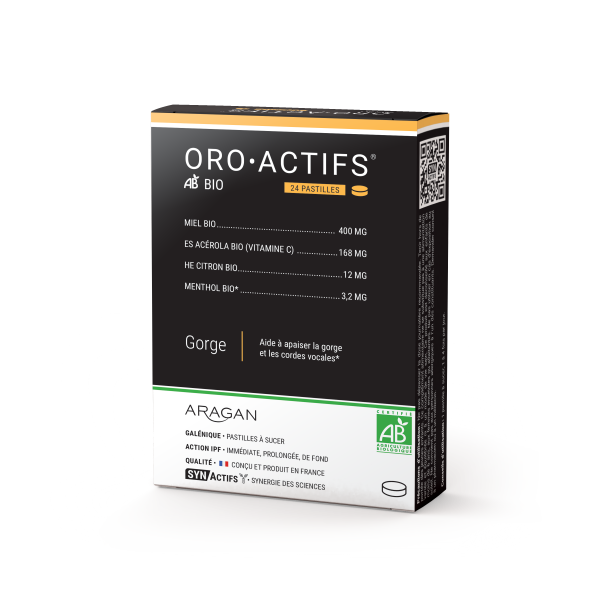Aragan Oro Actifs Pastilles Bio 24 Pastilles - Pharmacie Agnès Praden à Alès