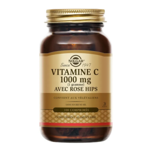 Solgar Vitamine C 1000 mg 100 comprimés - Pharmacie Agnès Praden à Alès