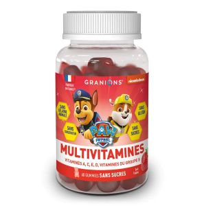 Laboratoire des Granions Pat Patrouille  Multivitamines - 60 Gummies - Fraise - Pharmacie Agnès Praden à Alès